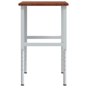 Werkbank rechthoek 100x60x(71,5-98) cm eikenhout donkerbruin 6