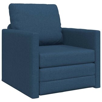 Vloerslaapbank met kussen Blauw 74 x 77 x 81 cm Stof 2