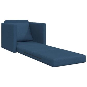 Vloerslaapbank met kussen Blauw 74 x 77 x 81 cm Stof 4