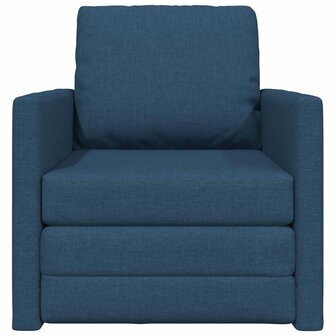 Vloerslaapbank met kussen Blauw 74 x 77 x 81 cm Stof 5