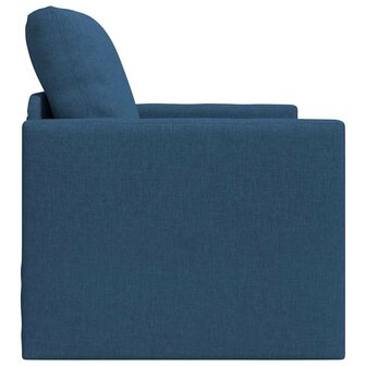 Vloerslaapbank met kussen Blauw 74 x 77 x 81 cm Stof 6