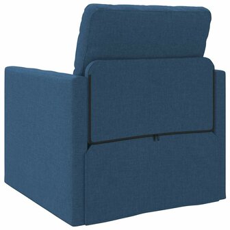 Vloerslaapbank met kussen Blauw 74 x 77 x 81 cm Stof 7