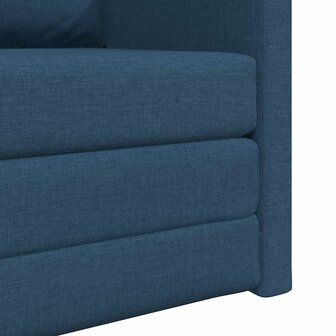 Vloerslaapbank met kussen Blauw 74 x 77 x 81 cm Stof 9