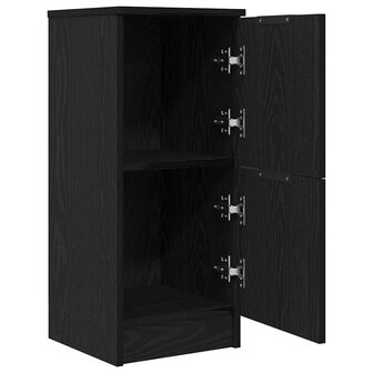 Dressoir Zwart eiken 30 x 30 x 70 cm Bewerkt hout 5