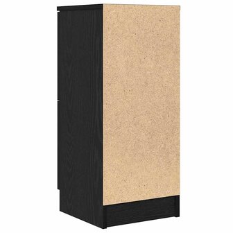 Dressoir Zwart eiken 30 x 30 x 70 cm Bewerkt hout 6
