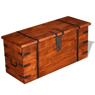 2-delige Opbergkistenset massief hout 3