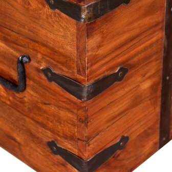 2-delige Opbergkistenset massief hout 6
