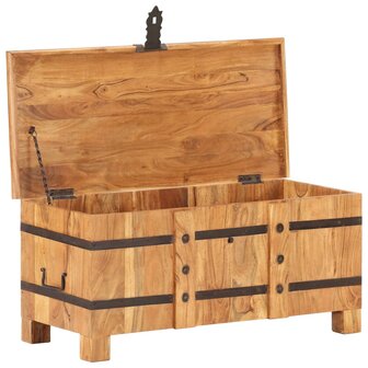 Opbergkist 90x40x40 cm massief acaciahout 2