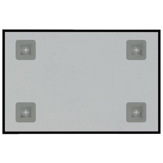 Magneetbord voor aan de wand 40x30 cm gehard glas zwart 4