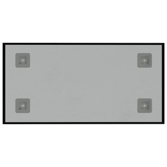 Magneetbord voor aan de wand 40x20 cm gehard glas zwart 4
