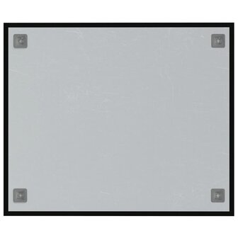Magneetbord voor aan de wand 60x50 cm gehard glas zwart 4