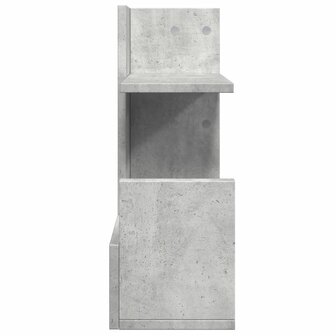 Bureau organiser 49x20x52,5 cm bewerkt hout betongrijs 5