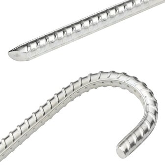 Tentharingen 12 st &Oslash;10 mm 37 cm gegalvaniseerd staal 4