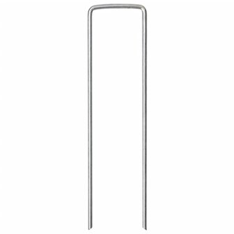 Grondharingen 50 st U-vormig 15x3,5 cm gegalvaniseerd staal 3