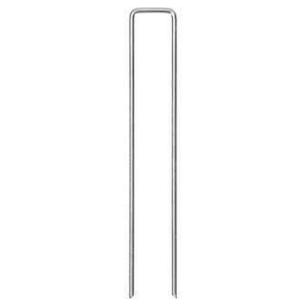Grondharingen 25 st U-vormig 20x4 cm gegalvaniseerd staal 3