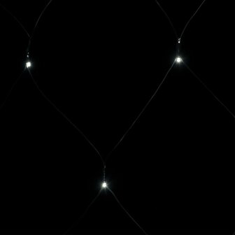Kerstnetverlichting 204 LED&amp;apos;s binnen en buiten 3x2 m koudwit 5