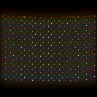 Kerstnetverlichting 204 LED&amp;apos;s binnen/buiten 3x2 m meerkleurig 4