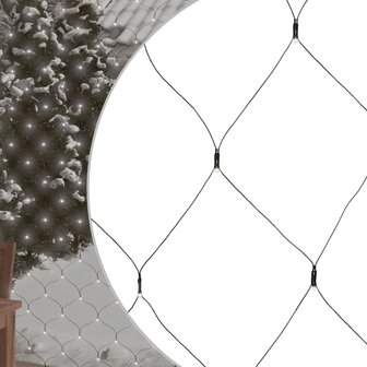 Kerstnetverlichting 306 LED&amp;apos;s binnen en buiten 3x3 m koudwit 1