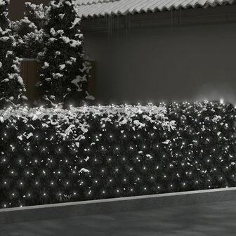 Kerstnetverlichting 306 LED&amp;apos;s binnen en buiten 3x3 m koudwit 3