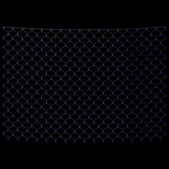 Kerstnetverlichting 306 LED&amp;apos;s binnen en buiten 3x3 m blauw 4