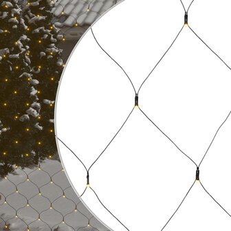 Kerstnetverlichting 544 LED&amp;apos;s binnen en buiten 4x4 m warmwit 1