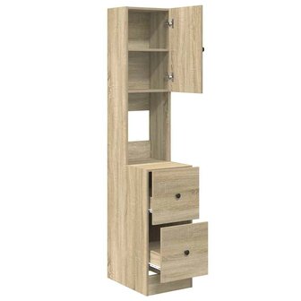 Keukenkast met lade Beige 35 x 50 x 180 cm Bewerkt hout 5