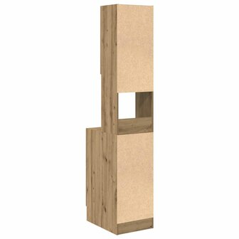 Keukenkast met lade artisanaal eikenkleurig Bewerkt hout 8