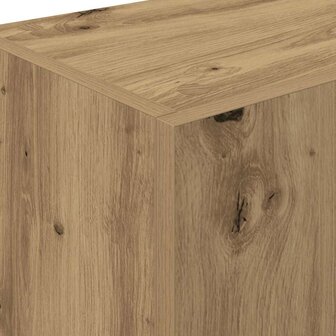 Keukenkast met lade artisanaal eikenkleurig Bewerkt hout 9