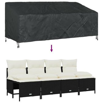 Tuinbankhoes Zwart 200 x 100 x 89 cm 420D oxford stof 9