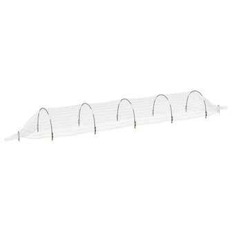 Kweektunnels 2 st 1,5x5 m glasvezel en polypropeen 4