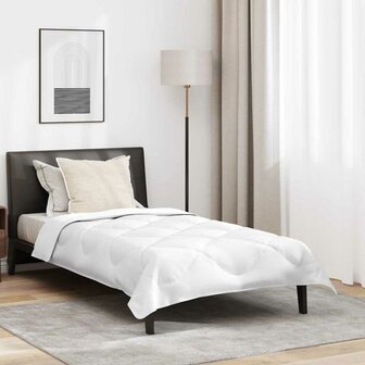 All-season dekbed met kussen 2 pcs Wit 140 x 220 cm Microfibre 1
