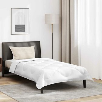 All-season dekbed met kussen 2 pcs Wit 140 x 220 cm Microfibre 1