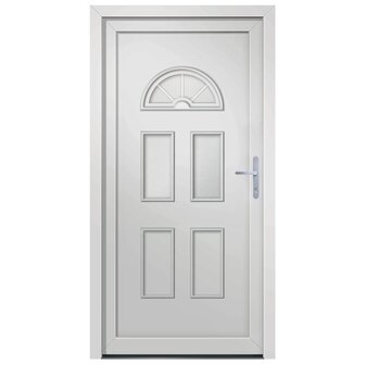 Voordeur 88x200 cm PVC wit 3