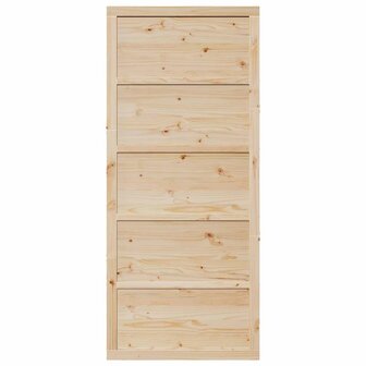 Schuifdeur Naturel 100 x 208 cm Massief grenenhout 4