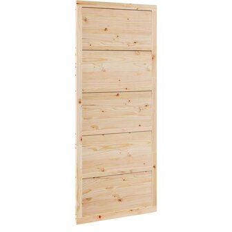 Schuifdeur Naturel 100 x 208 cm Massief grenenhout 6
