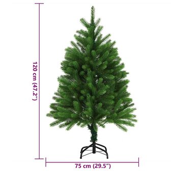 Kunstkerstboom met levensechte naalden 120 cm groen 8