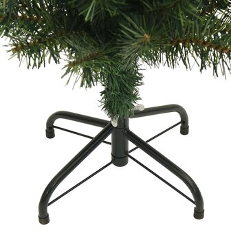 Kunstkerstboom met standaard smal 210 cm PVC groen 6