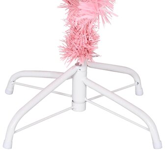 Kunstkerstboom met standaard 150 cm PVC roze 5