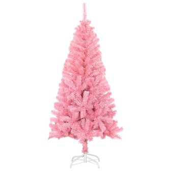 Kunstkerstboom met standaard 120 cm PVC roze 2