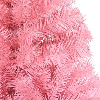 Kunstkerstboom met standaard 120 cm PVC roze 4