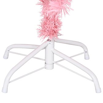 Kunstkerstboom met standaard 120 cm PVC roze 5