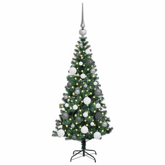 Kunstkerstboom met decoratieve touwlichten Groen 120 cm PVC 3