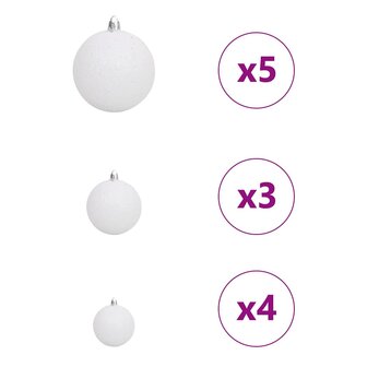 Kunstkerstboom met decoratieve touwlichten Groen 120 cm PVC 9