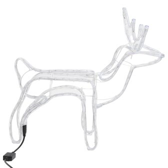 Kerstfiguur rendier warmwit 60x30x60 cm 6