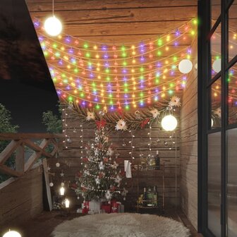 Lichtsnoer met 200 LED&amp;apos;s 8 functies meerkleurig 20 m 1