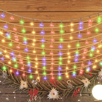 Lichtsnoer met 200 LED&amp;apos;s 8 functies meerkleurig 20 m 4