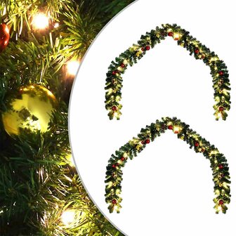 Kerstslinger 2 pcs Groen 40 m PVC 1
