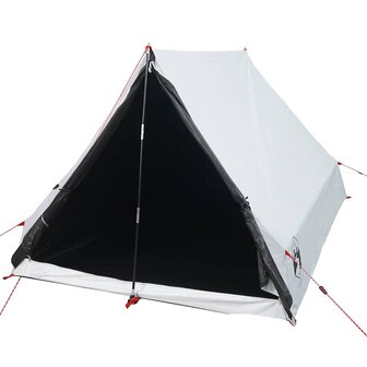 Tent A-frame 2-persoons waterdicht verduisterend stof wit 3