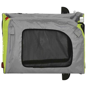 Fietskar voor huisdieren Groen en rood 124.5 x 63.5 x 53 cm 7