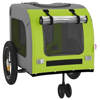 Fietskar voor huisdieren Groen en rood 124.5 x 63.5 x 53 cm 8